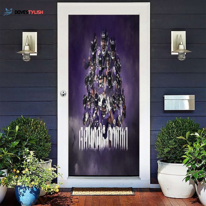 Baltimore Ravens Unisex Gift Tee 2024Gift For Fan 3D Full Printing Door Cover