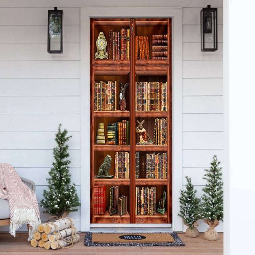 Bookshelf Door Cover Gifts For Book Lovers