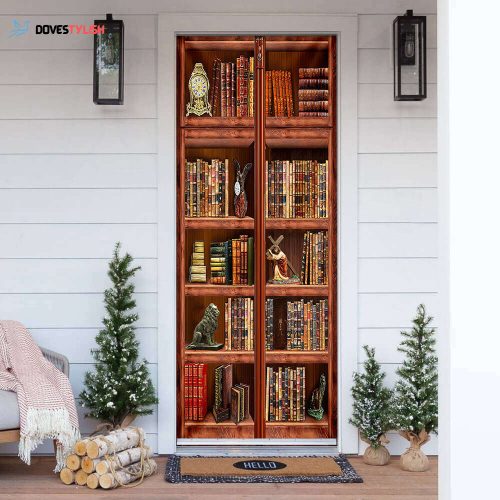 Bookshelf Door Cover Gifts For Book Lovers