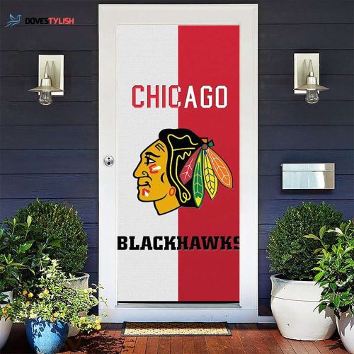 Chicago Blackhawks Emblem Unisex Gift Tee 2024Gift For Fan 3D Full Printing Door Cover