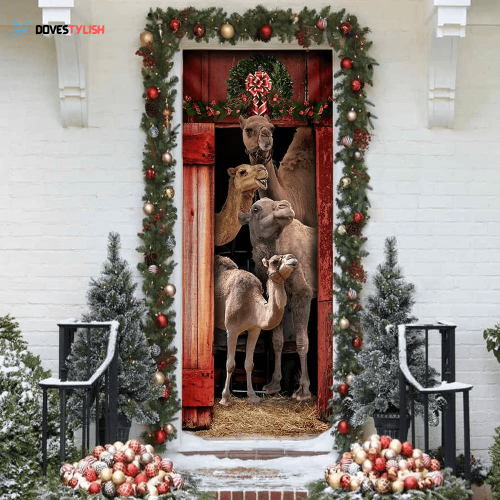 Christmas Door Cover Happy Family Camel – Christmas Door Cover Tmarc Tee