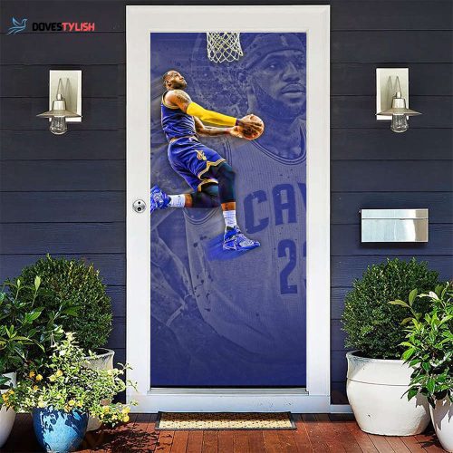 Charlotte Hornets Navy Blue Wood Gift For Fan 3D Full Printing Door Cover