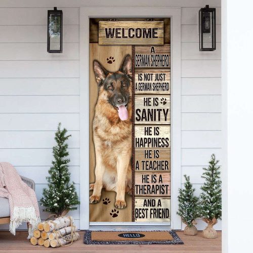 German Shepherd Door Cover Presents For Dog Owners