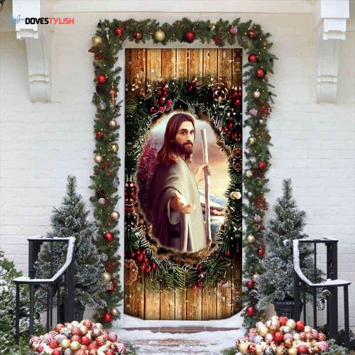 Jesus Christmas Door Cover Xmas Front Door Christian Jesus Christ Christmas Decorations 2021