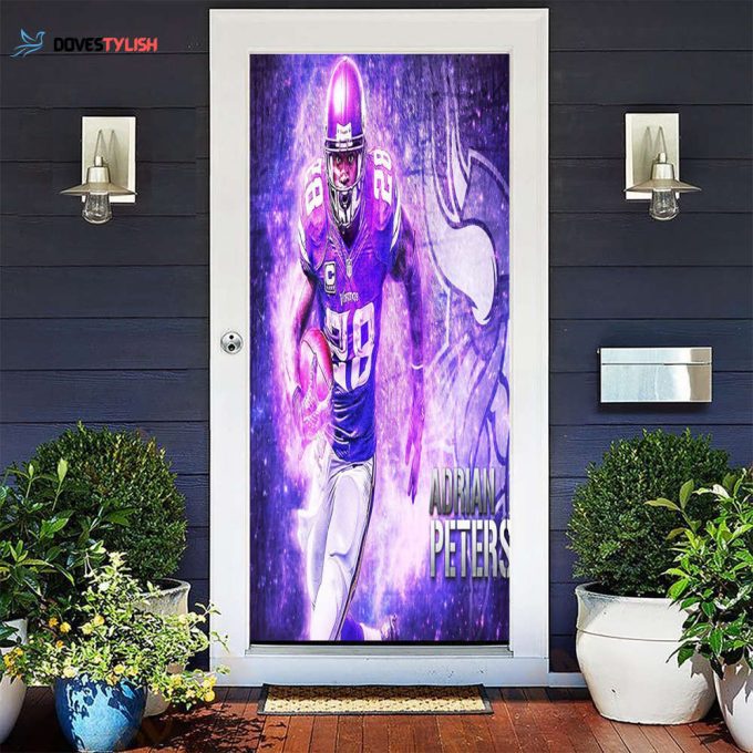 Minnesota Vikings Adrian Peterson 28 Unisex Gift Tee 2024Gift For Fan 3D Full Printing Door Cover