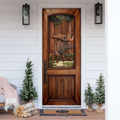 Moose Door Cover Home Decor