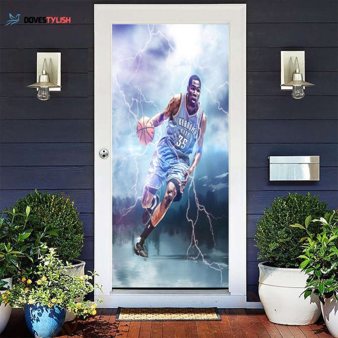 Oklahoma City Thunder 35 Kevin Durant Unisex Gift Tee 2024Gift For Fan 3D Full Printing Door Cover