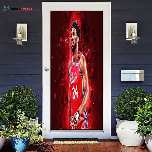 Philadelphia 76ers Joel Embiid Gift For Fan 3D Full Printing Door Cover