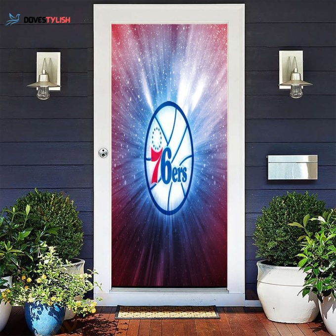 Philadelphia 76ers Shinning Galaxy Gift For Fan 3D Full Printing Door Cover