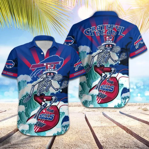 Buffalo Bills NFL Colorful Mix Hawaiian Shirt