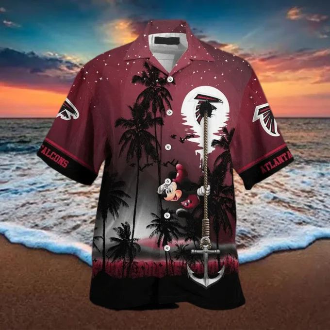 Atlanta Falcons NFL Mickey Mouse Funny Hawaiian Shirt