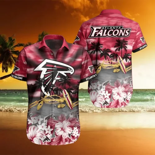 Atlanta Falcons NFL Retro Aloha Summer Beach Gift Hawaiian Shirt