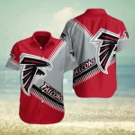 Atlanta Falcons NFL Red Aloha Gift For Football Fans Hawaiian Shirt