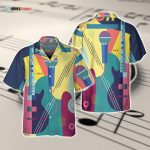 3D Full Printed Guitar Hawaii Aloha Beach Shirts For Men And Women, Guitar Hawaiian Shirts