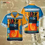 3D Full Printed Jazz Hawaiian Shirt, Hawaiian Aloha Beach Shirt For Musican, Jazz Hawaiian Shirts