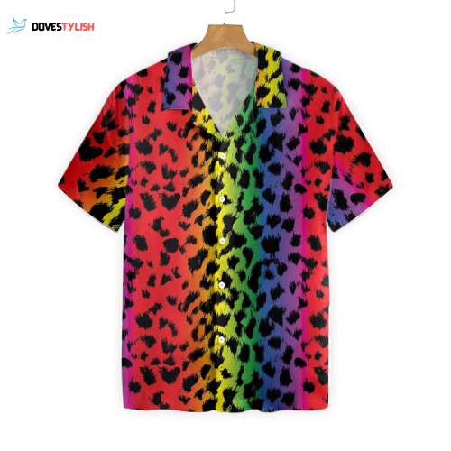 3D Shirt For Gay, LGBT Polygon Background Design Hawaiian Shirt