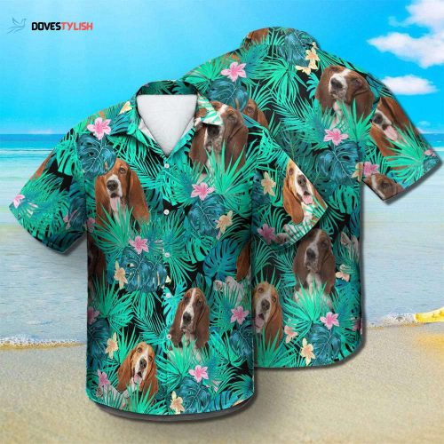 Basset Hound Hawaiian Shirt Cute Hawaii Beach Shirt For Him Her