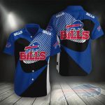 Buffalo Bills NFL Black Blue And Red Pattern Hawaiian Shirt