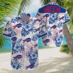 Buffalo Bills NFL Floral White Background Hawaiian Shirt