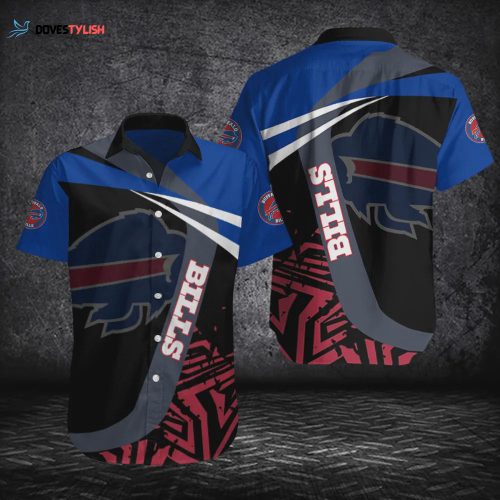 Buffalo Bills NFL Logo Sport Pattern Hawaiian Shirt Unisex Gift Tee 2024