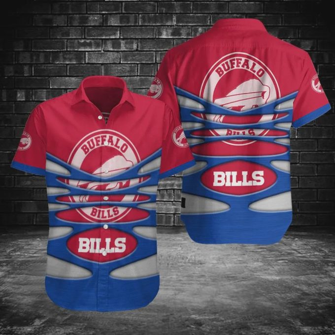 Buffalo Bills NFL Logo Sport Pattern Hawaiian Shirt Unisex Gift Tee 2024