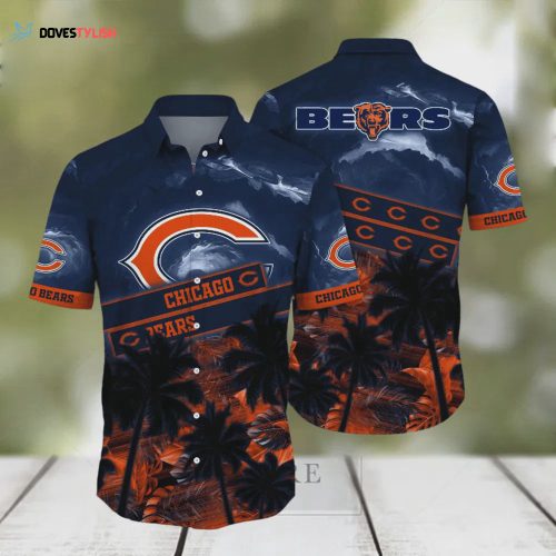 Chicago Bears NFL Polynesian Tattoo Hawaiian Shirt