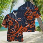 Chicago Bears NFL US Flag Aloha Pattern Hawaiian Shirt