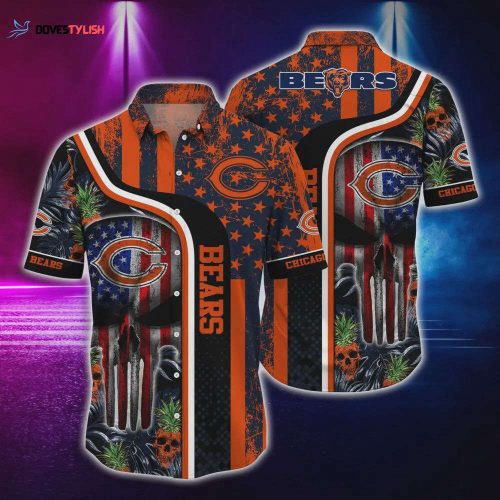 Chicago Bears NFL Polynesian Tattoo Hawaiian Shirt