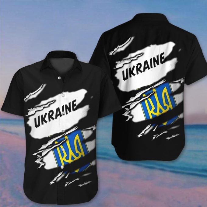 Coat Of Arms Of Ukraine Hawaiian Shirt Ukrainian Hawaii Shirt Gifts For Best Friend