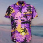 Coconut Tree Funky Hawaii â€‹Shirt Purple Hawaiian Shirt Best Beach Gifts For Girlfriend