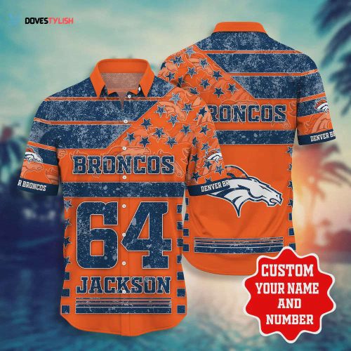 Custom Denver Broncos NFL Tropical Island Hawaiian Shirt