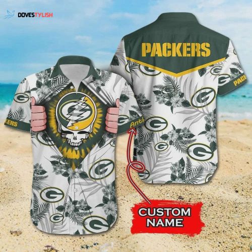 Custom Green Bay Packers Colorful Hawaiian Shirt