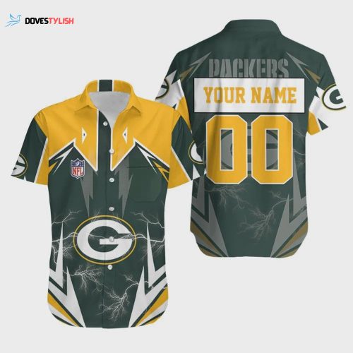 Custom Green Bay Packers Colorful Hawaiian Shirt