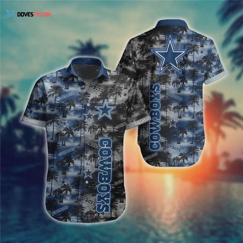 Dallas Cowboys NFL Island Navy Ocean Hawaiian Shirt