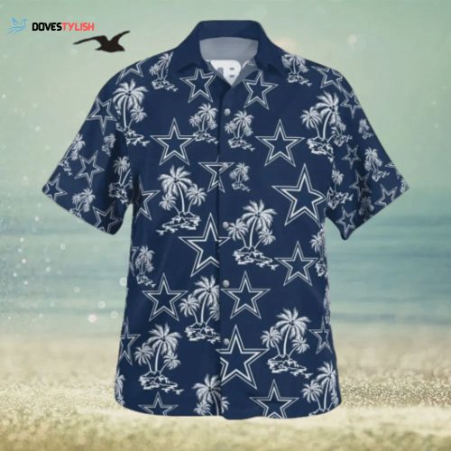 Dallas Cowboys NFL Coconut Island White Hawaiian Shirt