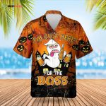 I’m Just Here For The Boss Hawaiian Shirt Beer Drinking Ghost Shirt Funny Gifts For Halloween