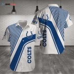 Indianapolis Colts Football Lines Pattern Hawaiian Shirt