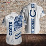 Indianapolis Colts Football Logo Pattern Hawaiian Shirt