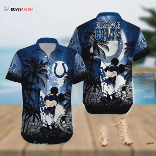 Indianapolis Colts Football Logo Hawaiian Shirt Unisex Gift Tee 2024