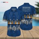 Indianapolis Colts Tropical Pattern Graphic Trends Hawaiian Shirt