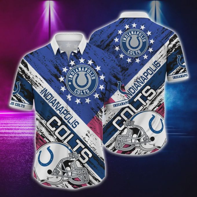 Indianapolis Colts US Flag Hawaiian Shirt