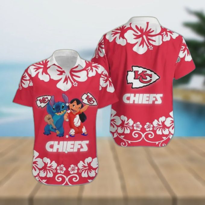 Kansas City Chiefs Lilo And Stitch Hawaiian Shirt