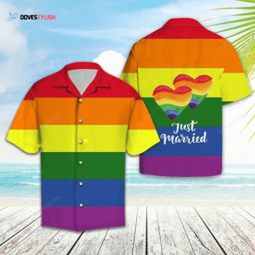 Lgbt Gay Pride Month Hawaiian Shirt, Lesbian Couple Hawaiian Shirts, Gift To Couple Gay Man