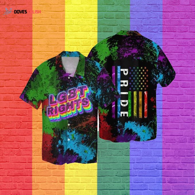 Lgbt Hawaii Shirts For Men, Women, Lgbt Couples Hawaiian Shirts, Rainbow Pride Clothing For Ally, Pride Month Shirts