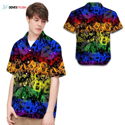 Lgbt Neon Rainbow Color Pride Month Men Hawaiian Shirt