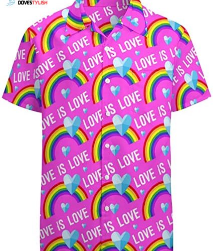 Lgbt Happy Dogs Pride Month Hawaiian Shirt For Men And Women, Pride Dog Hawaiian Shirt