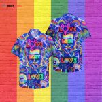 Love Wins Pride Month Hawaiian Hawaii Shirt, Soft Hawaii Shirt, 3D Hawaiian Aloha Shirt For Ally, Lesbian Gaymer