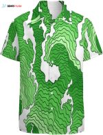 Mens St Patricks Day 3D Full Printed Hawaiian Shirt Irish’s Day Shirt Green Hawaiian Shirt