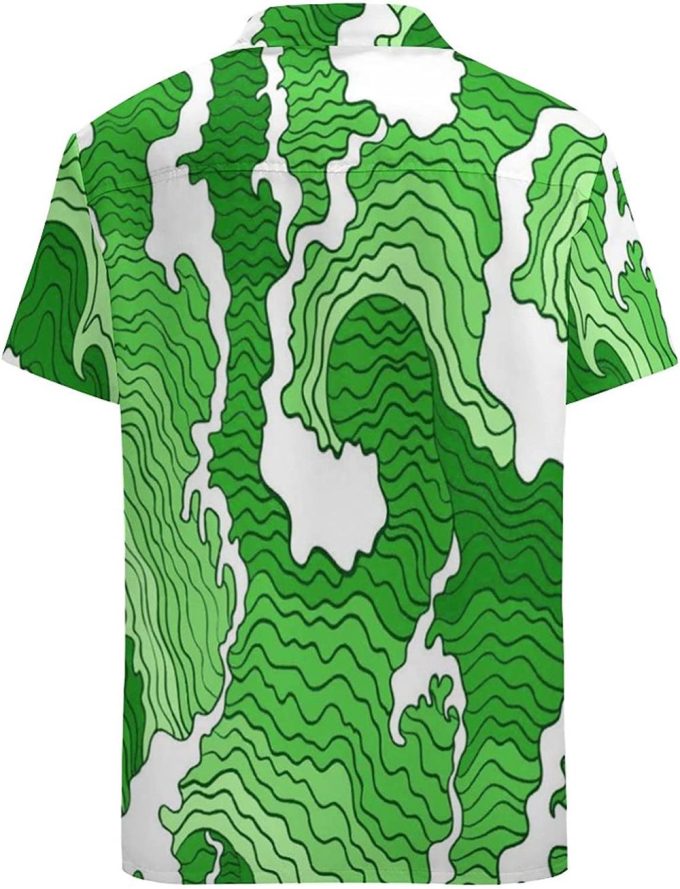 Mens St Patricks Day 3D Full Printed Hawaiian Shirt Irish’s Day Shirt Green Hawaiian Shirt