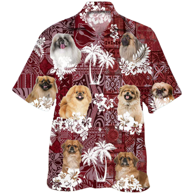 Pekingese Hawaiian Shirt, Animal Hawaii Aloha Beach Shirt Short Sleeve